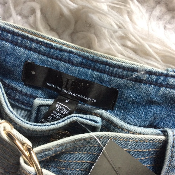 🔥SALE🔥 NWT WHBM Belted Denim Skirt - Picture 7 of 7